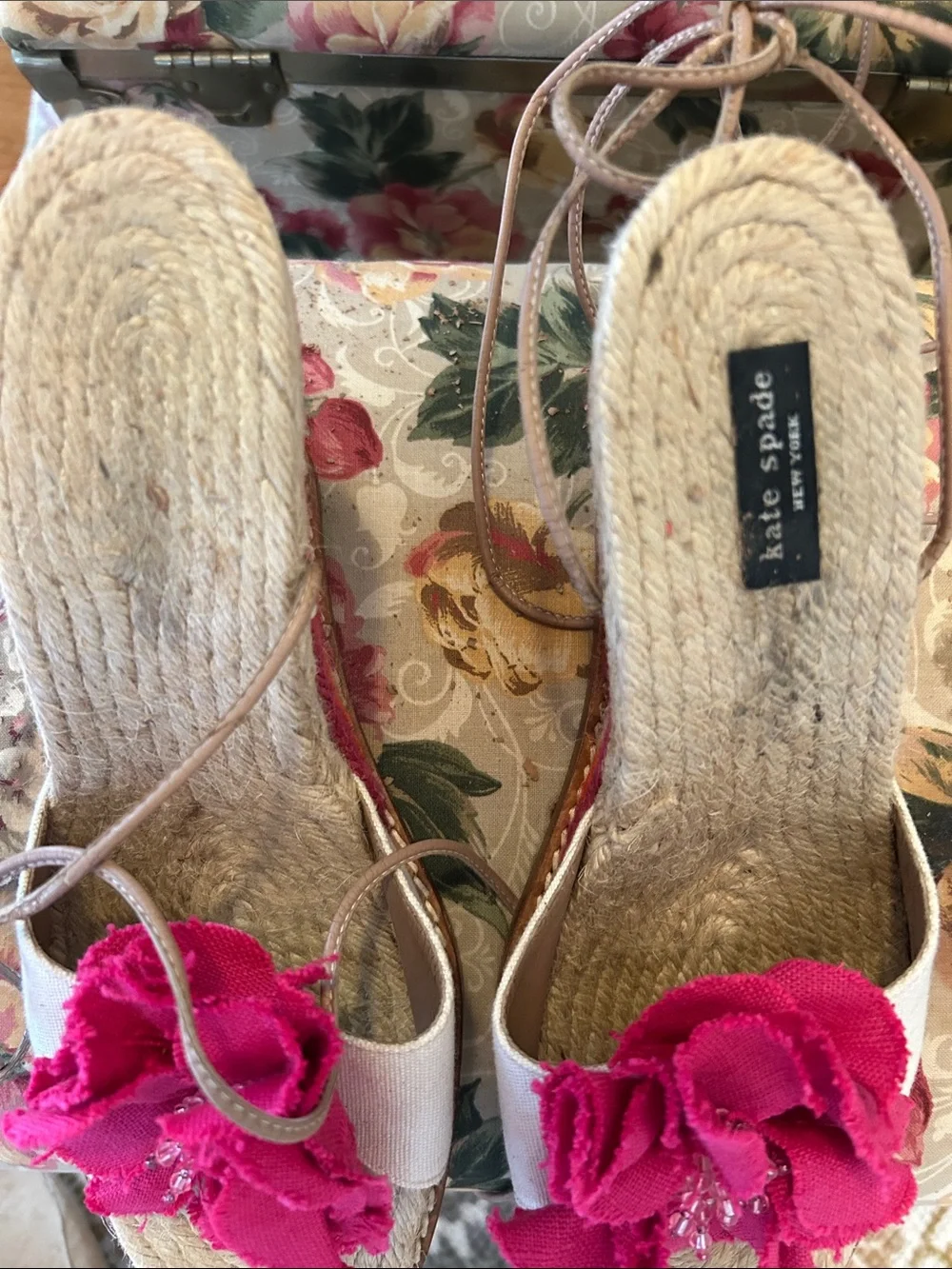kate spade canvas espadrille